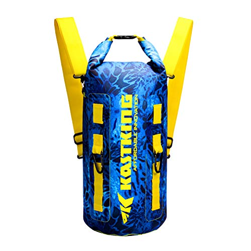 KastKing Downpour Floating Waterproof Dry Bags, Shoreline Backpack, 20L