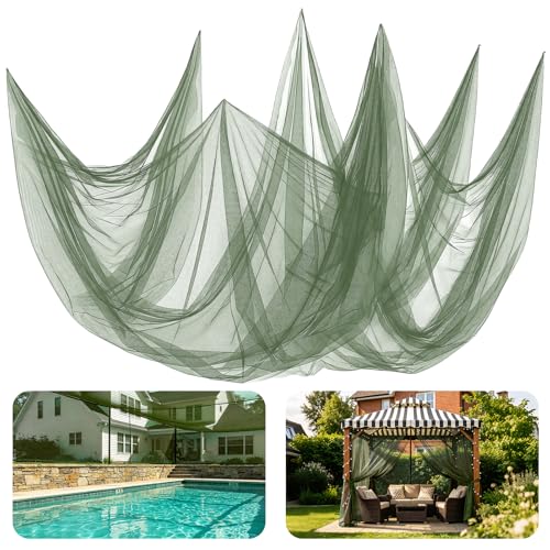Image of 65x10ft Large Ultra-fine Mesh Mosquito Net, Patio Screen Netting, 1Pc Green | Breathable, Easy to Cut, Bird Insect Pest Bugs Barrier, Outdoor Garden /Balcony /Porch /Raised Beds /Tree Protection