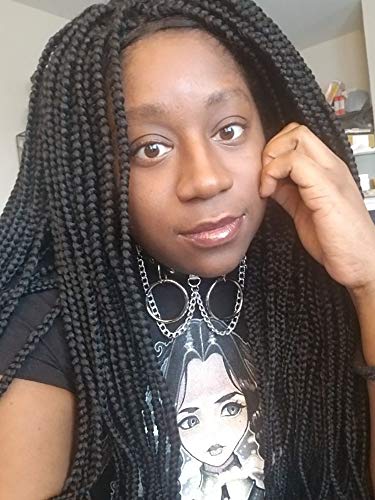 Circle Choker Necklace Pu Leather Goth Choker Collar with Black Studded Punk Rock Rivet Collar4