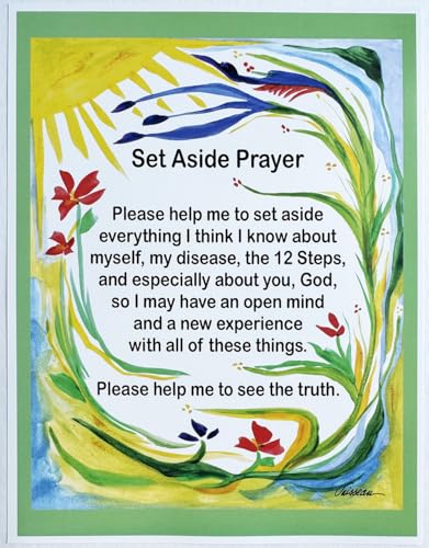 Set Aside Prayer AA recovery poster - Heartful Art by...