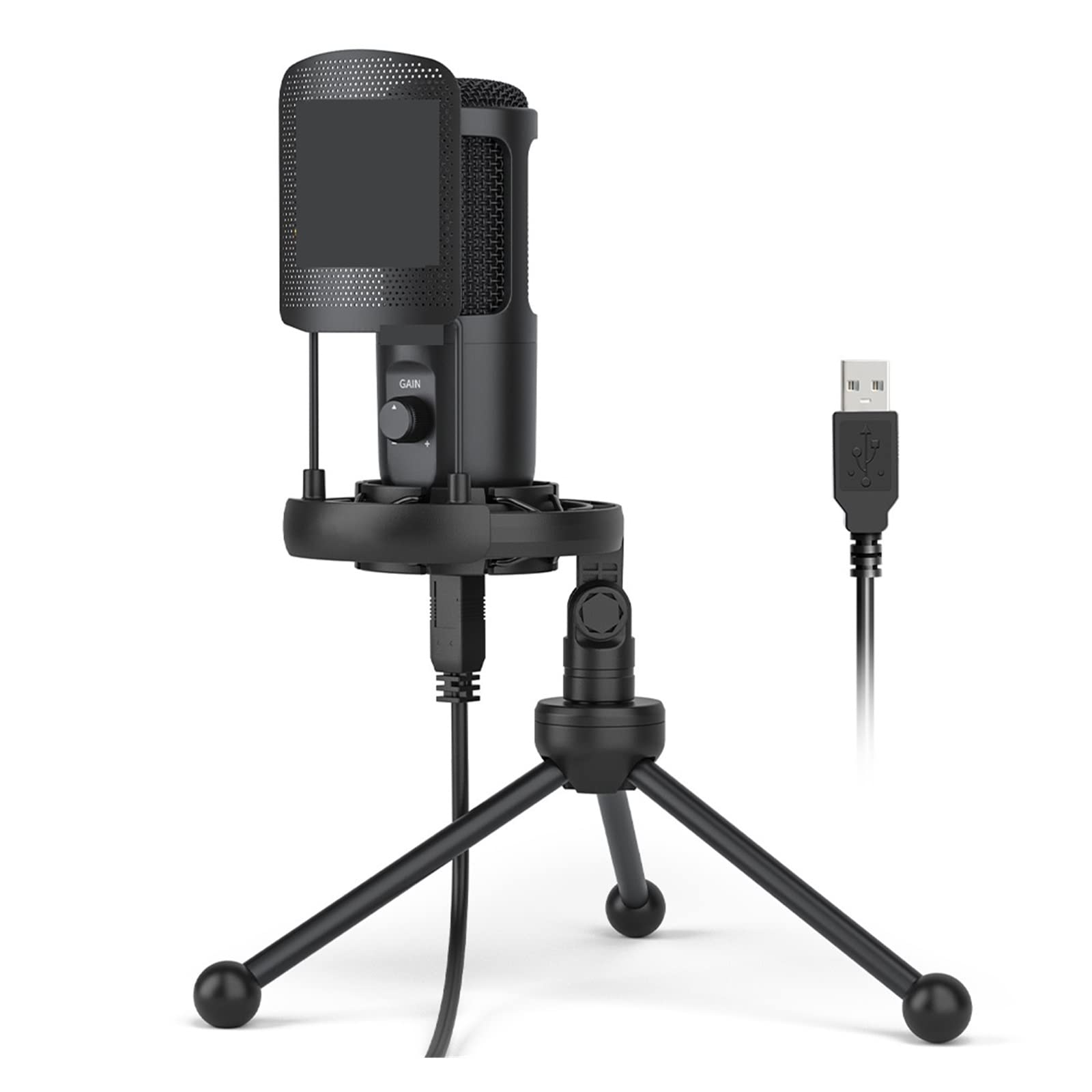 Microphone USB anti-bruit pour éliminer les vibrations lors des directs sur PC