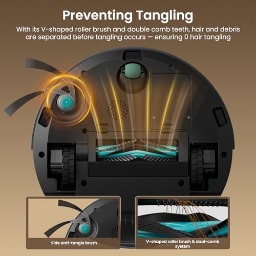 Image of Lefant M210 PLUS Robot Vacuum Cleaner with Mop, 75 Days Hands-Free,150 Min