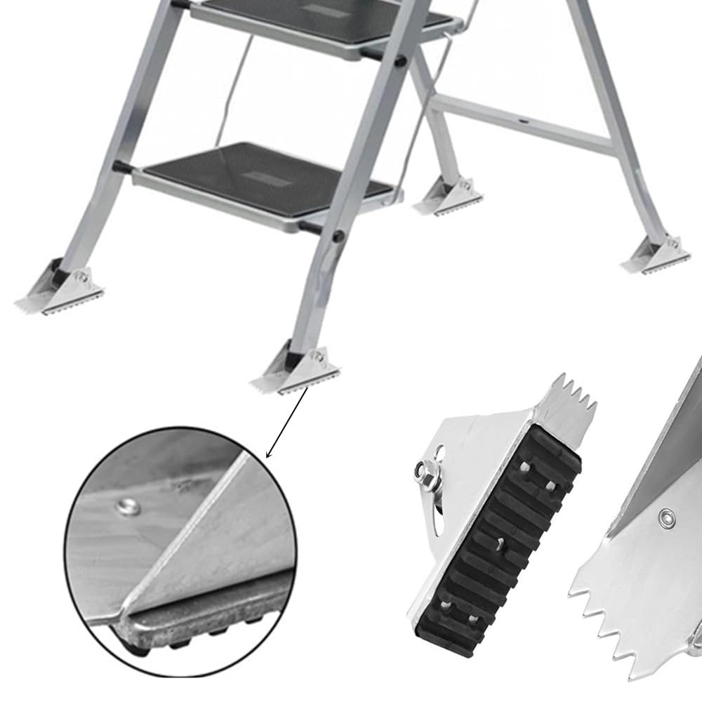 Extension Ladder Shoe Kit – Anti-Skid Feet For D1200-1, Mk15, Mk16, 23-Piece Set With Rubber Pads & Hardware