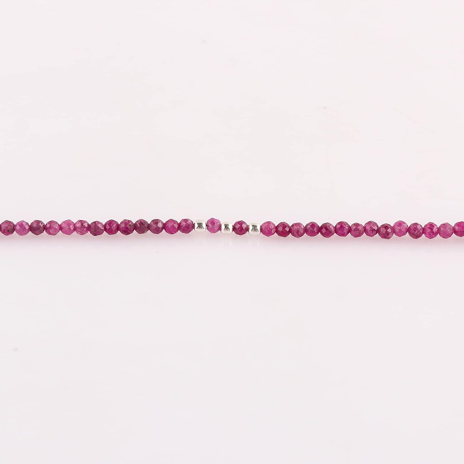 Minimalist Beaded Bracelet for Women – 2-3mm Micro Faceted Crystal Beads | Lightweight Adjustable Layering Bracelet - Image 6