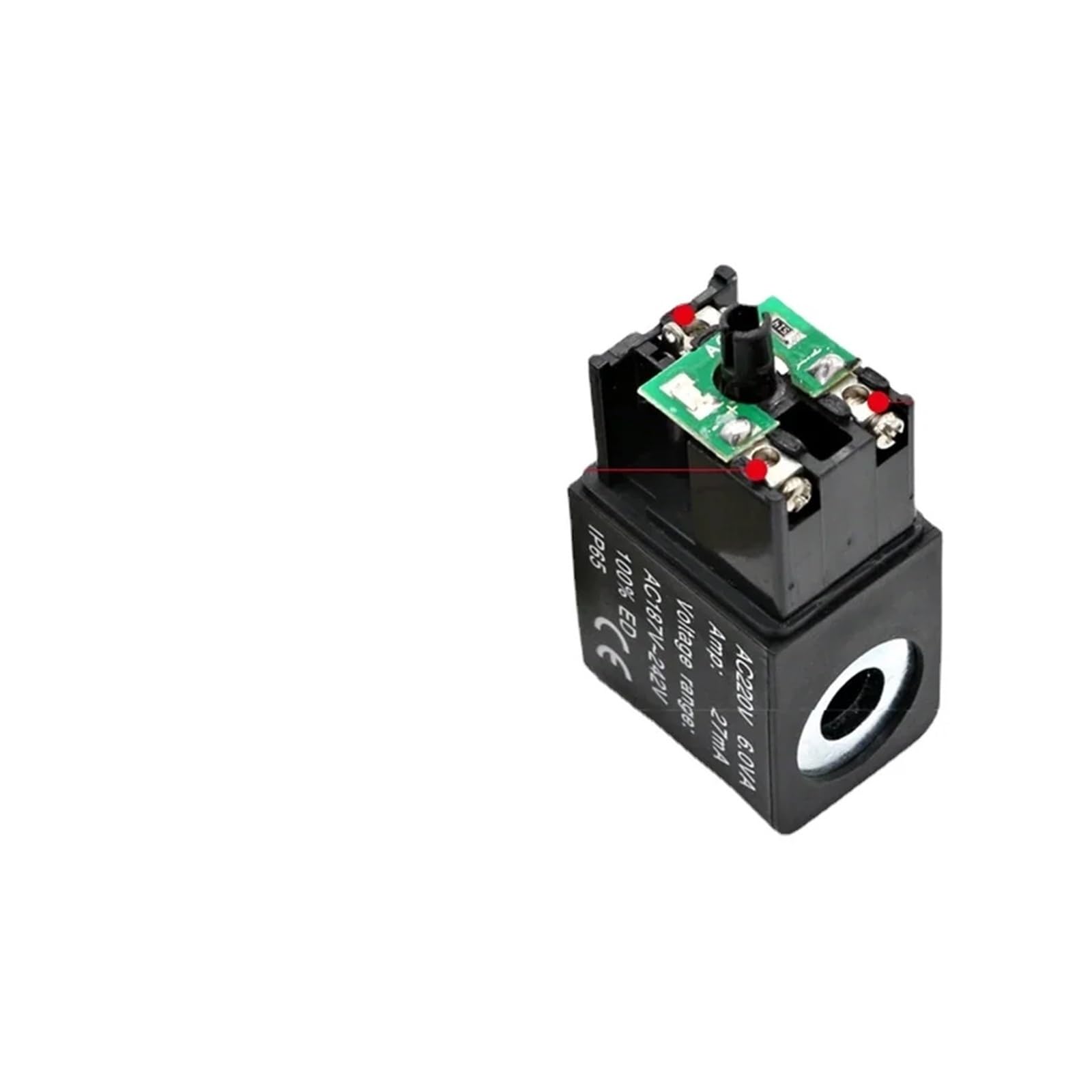 Válvulas solenoides de Aire 2V025-08 Válvula solenoide neumática 2 Posiciones y Puertos 1/4" Normalmente Cerrada 12 V, 24, 110 220(2v025-08 W 2pcs 802,220 Volt)