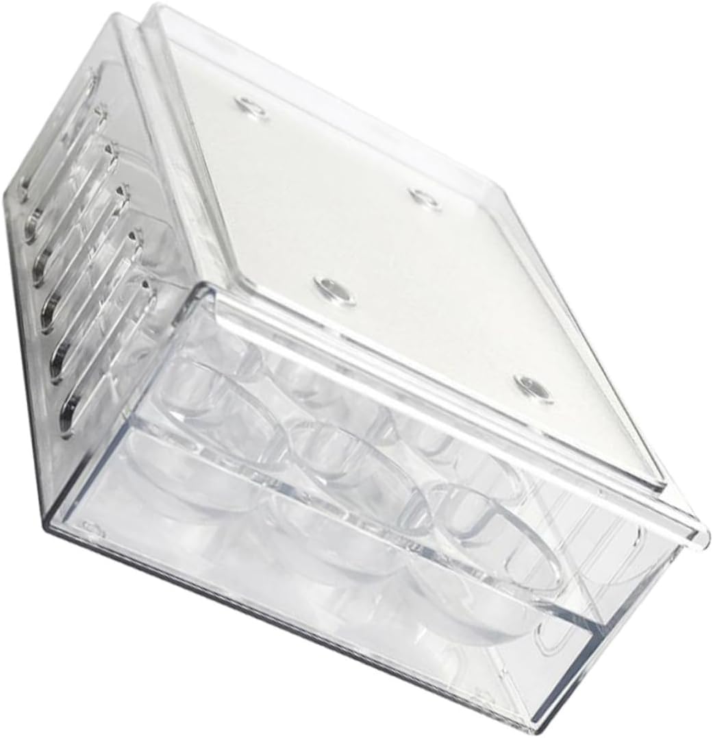 Cabilock Compartment Egg Storage Bin Ventilation Bars Refrigerator Egg Organizer