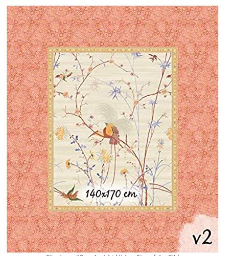 Bassetti FONG Tischdecke, Baumwolle, Beige, 140 x 170 x 1 cm