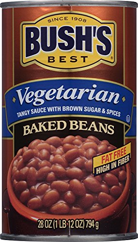 BUSH'S BEST Baked Beans Vegetarian, 28 Ounce Can (Pack of 12), with Protein