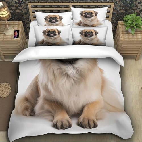 Housse de couette plumes de paon parure de lit 200x200 imprimé 3D avec fermeture éclair - 5