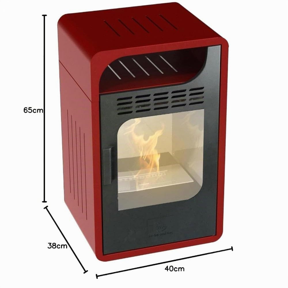 Stufa a bioetanolo ventilata compatta adatta ad ambienti piccoli con funzione riscaldante per mezze stagioni e bruciatore certificato