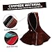 DECOMELODY Leather Welding Hood with Neck Drape Flame Resistant Protective Cap for Men Comfortable Welding Headgear for and Lightweight Design