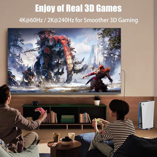 Image of 4K HDMI 2.0 Cable, 10FT, 3-Pack, 18Gbps, Tri-Color | Long Reach for Home Theater Use, Braided Nylon, 4K@60Hz, 2K@240Hz. ARC, HDR10, Dolby, HDCP2.2, For TV, Projector, PC