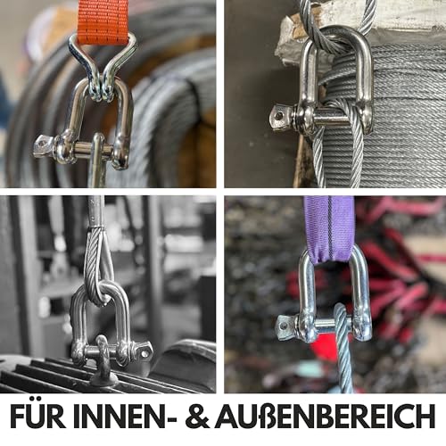 Rostfreie Schäkel Edelstahl 4-25mm Rostfrei | Schäkel V4A Edelstahl 304 | 2, 4, 10 Stück | Version Schäkel Edelstahl 10mm 2 Stück