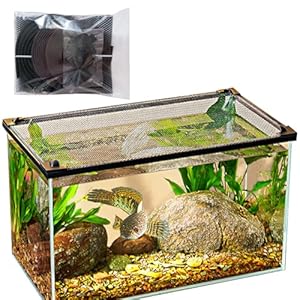 TGDGFKIAS Aquarium Anti-Sprung Netzabdeckung 50cm