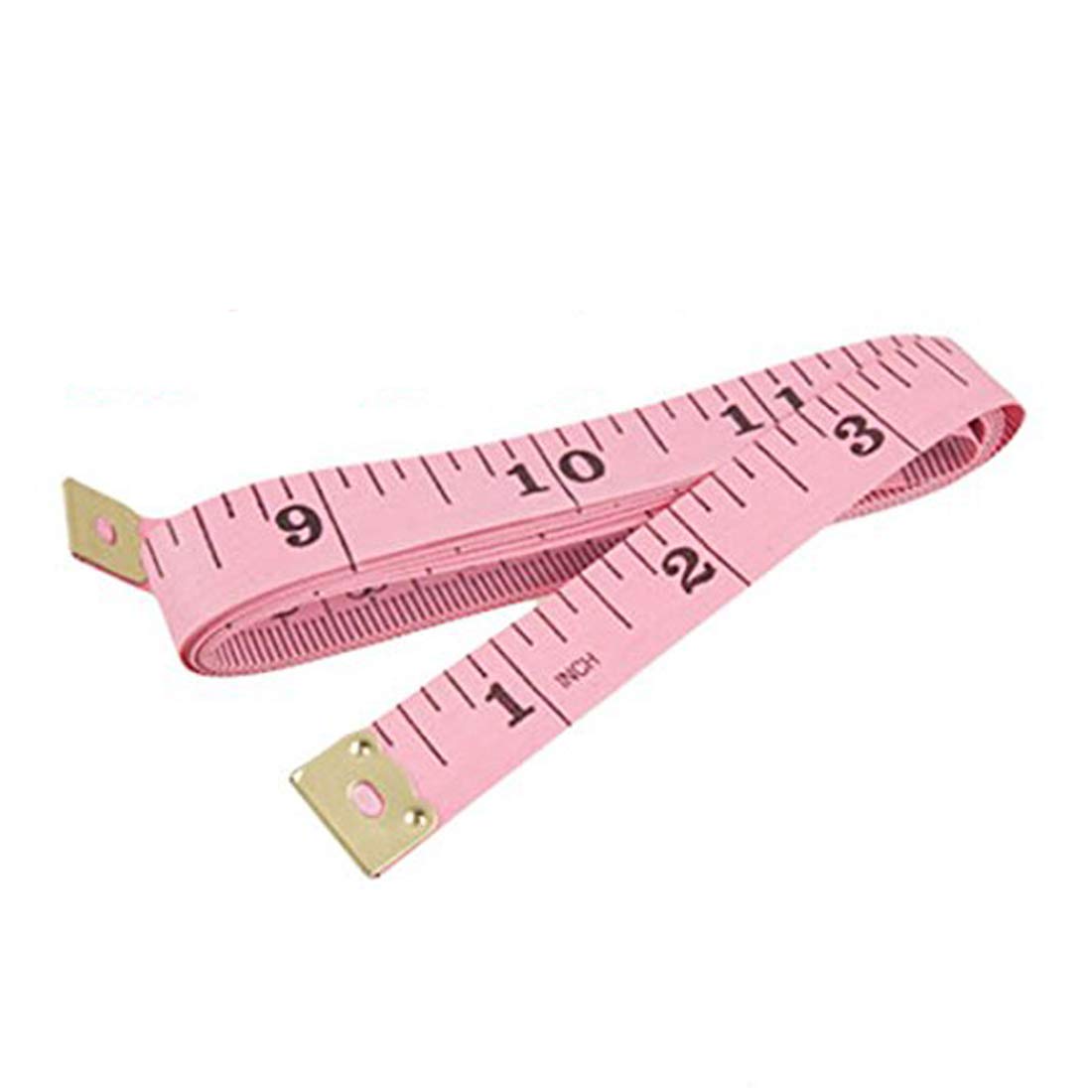 uxcell 1.5 Meters 60 Inch Soft Plastic Ruler Tailor Cloth Measure Tape Pink