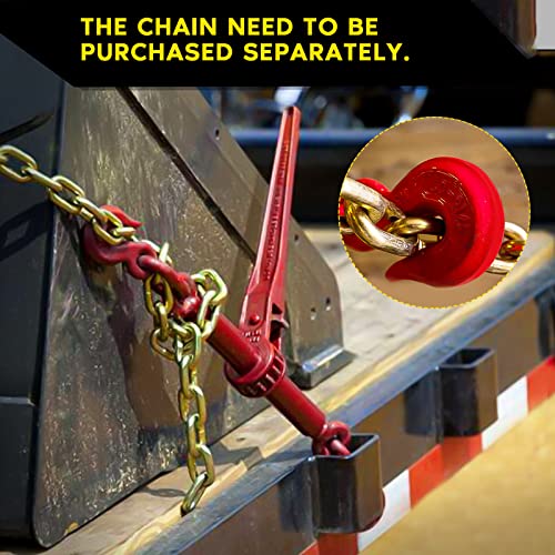 Gpoas 167659-5326-1714463351 4 Pack Ratchet Chain Binder, 1/4 To 5/16 Inch Load Binders 2600Lbs Working Load Capacity thumb #5