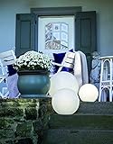 8 seasons design | Deko Leuchtkugel Shining Globe (E27, Ø 50 cm groß, matt, IP44 wetterfest, Indoor & Outdoor, Kugel, Gartendekoration, Beleuchtung) weiß - 5