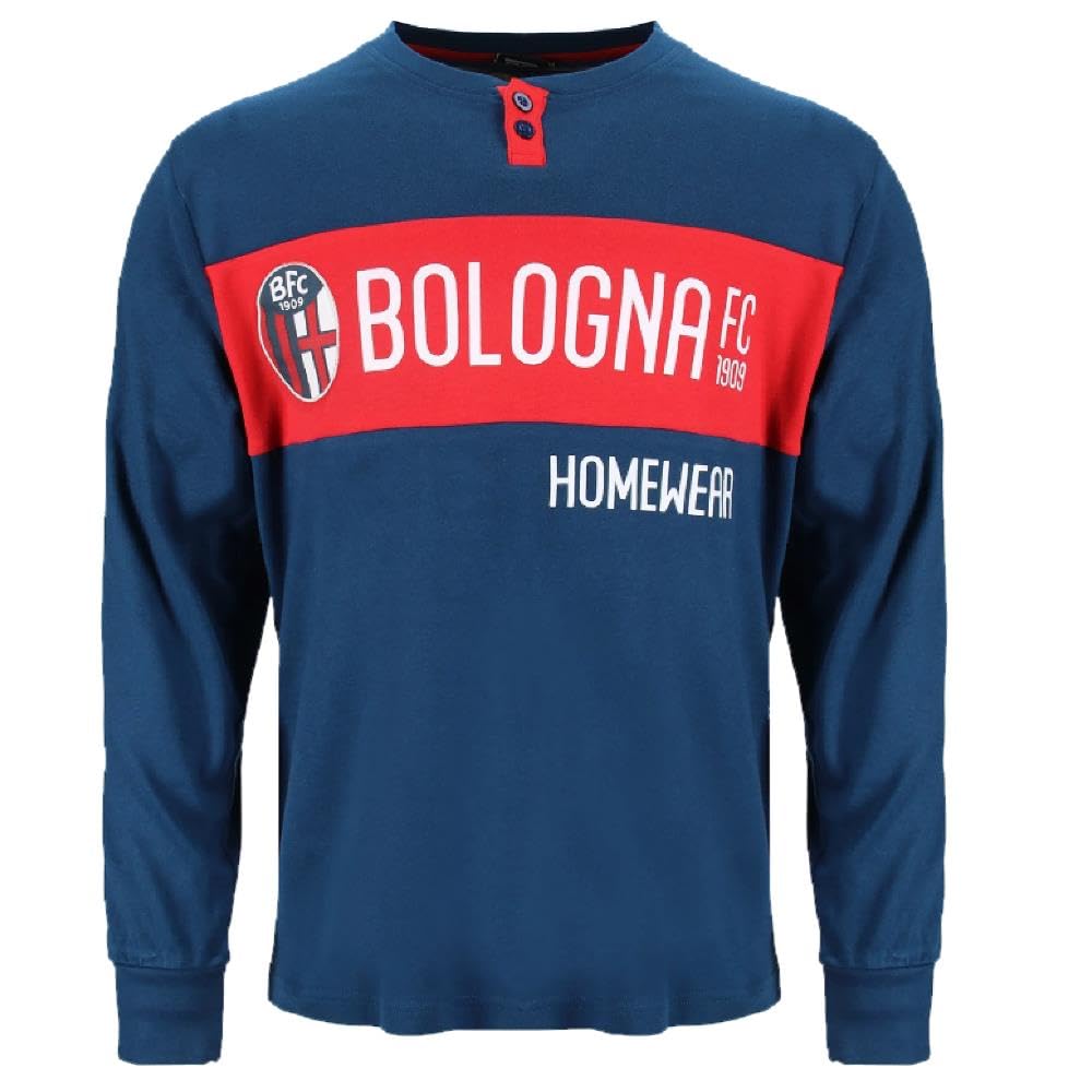 Pigiama Bologna FC 1909 Ufficiale Champion | 100% Cotone Interlock | Adulto Ragazzo | Homewear Personalizzabili Con Nome e Numero PS 46586-BS