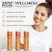 Xero Picks Wellness - Infused Flavored Toothpicks - Dry Mouth Prevention - 60 Picks - 3 Pack - Orange - Immunity Support - Vitamin C, Elderberry, Zinc