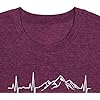 Mountain-Heartbeat-T-Shirts-for-Women-Casual-Hiking-Athletic-Short-Sleeve-Camping-Travel-Graphic-Tees-Tops Mountain Tshirts Shirts for Women Hiking Graphic Tees Funny Print Crewneck Shirts Cute Vintage Summer Tops Short Sleeve Casual Tees Novelty Tshirts Purple,M