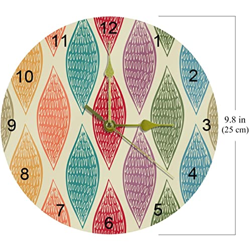Horloge murale abstraite 25cm avec chiffres arabes - 7