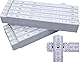 10 Stück Zollstöcke Zollstock 2 Meter mit 90°/180° Winkeleinrastung und Winkelskala (30°/45°/60°/75°/90°) - Adga 250 plus Markenzollstock 2m aus Buchenholz - weiß ohne Werbeaufdruck