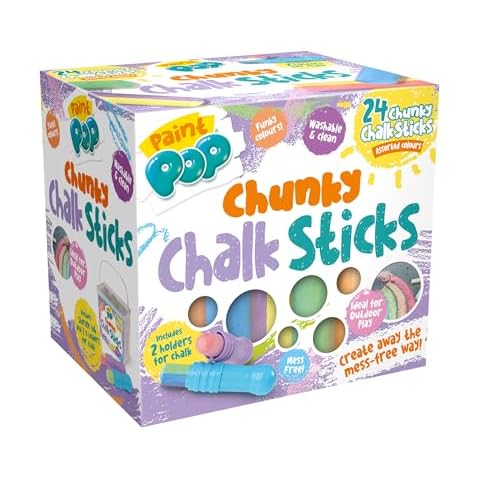 Paint Pop Chunky Chalk Sticks for Kids Cover