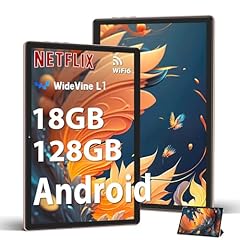 DMOAO Tablet 10 Pollici Android 14 con 18GB RAM + 128GB ROM(TF 1TB), HD Tablet con 5G Wi-Fi 6, Widevine L1, Octa-Core 1.8 GHz, USB-C, BT 5.0, 6000mAh,Custodia, Oro Rosa