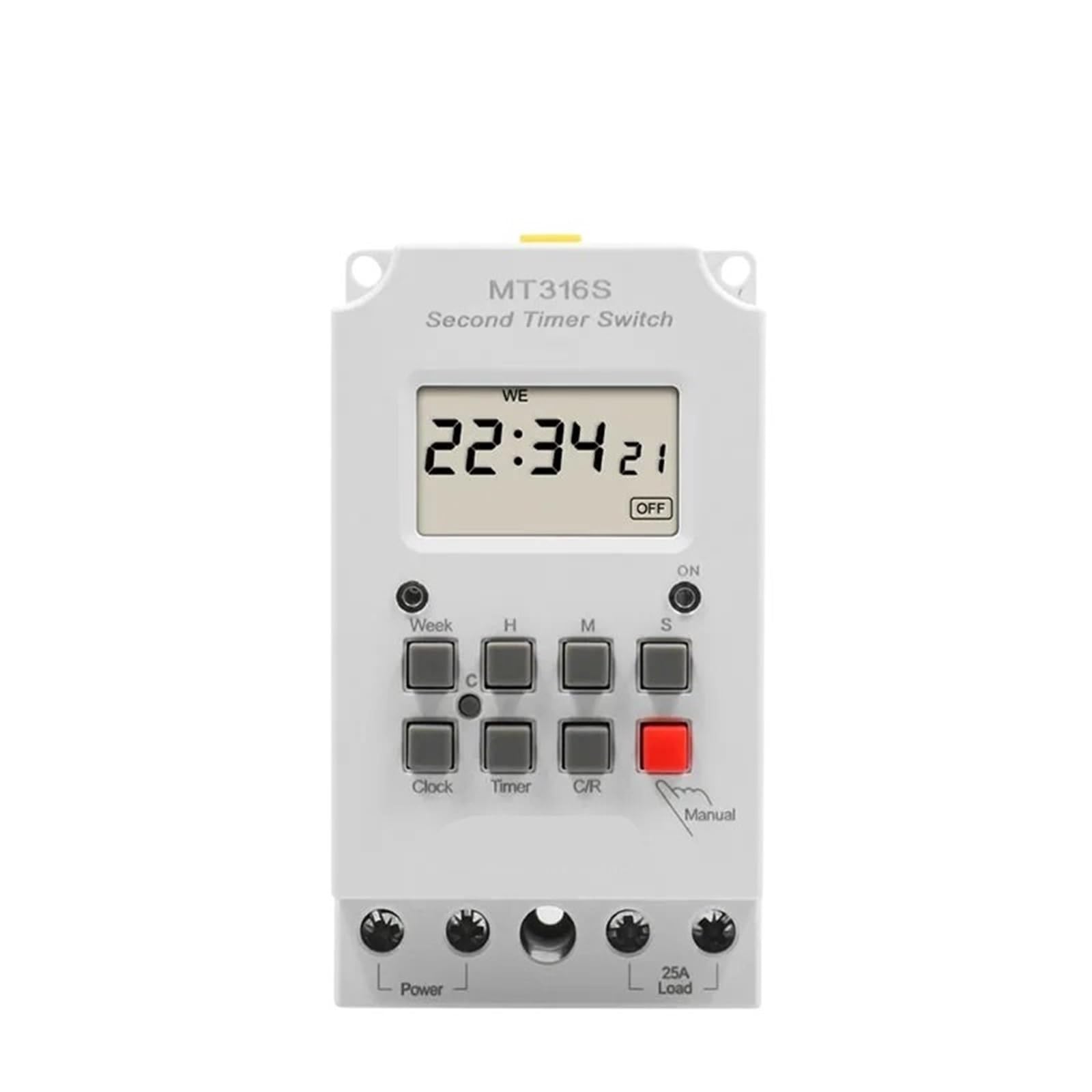 Pknaqwlsx C28 25A 220Vac Din Rail Mt316s 220Vac 25A Programmable Timer Automatic Multifunctional Electronic Digital Time Switch