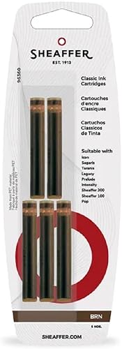 Sheaffer Skrip (96320) - Cartuchos de tinta, color azul, paquete de 5 unidades Paquete de 1