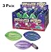 Light Up Football 3 Pack Bundle - Space Pod Flashing Football