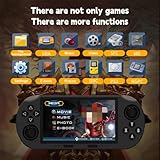 AOUMK SF3000ハンドヘルドゲームコンソール、4.5インチIPS大画面、デュアルジョイスティックを備えたHDレトロゲームコンソール、充電式電池、GBA/アーケード/ PS1およびその他のエミュレータと互換性があります (SF3000)