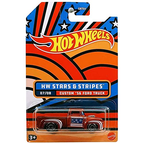 Hot Wheels 2022 - Custom 56 Ford Truck - Stars & Stripes 7-8 - Red