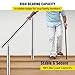 VEVOR Stainless Steel Handrail 551LBS Load Handrail for Outdoor Steps 39x34