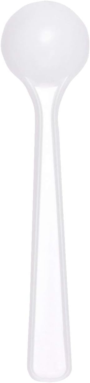 10-Piece Food Grade Long Handle Nontoxic Reusable Plastic Measuring Spoon Coffee Teaspoon Milk Powder Spoon Kitchen Spoons (1 g Measuring)