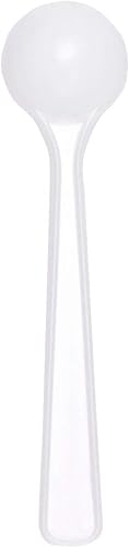 Miniatura 4 de Cuchara medidora de plástico reutilizable de grado alimenticio, mango largo, no tóxico, cucharadita de café, cuchara de leche en polvo, cucharas
