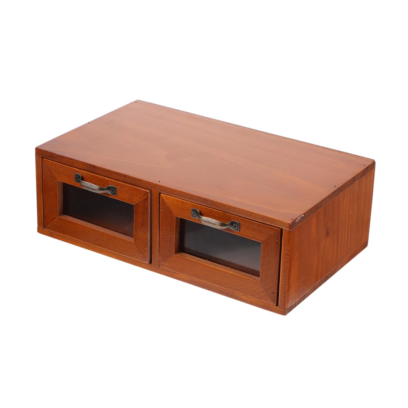 BESPORTBLE de en Marrón Sintético Pequeño para Tamaño Decoración para Práctico Elevador Monitor Cajón Organizador de Almacenamiento Material Oficina del Hogar