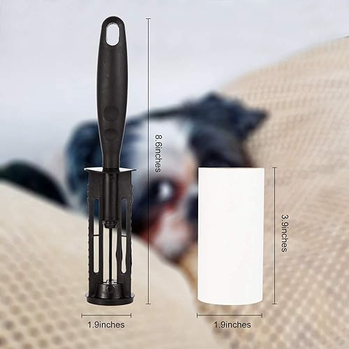 Miniatura 6 de COMMEMA Rodillos de pelusa para pelo de mascotas extra pegajosos removedor de pelusas para depilación de perros y gatos ropa muebles 2 asas con 4