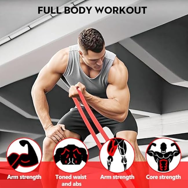 Yoga & Tension Resistance Band ¨C Pull-Up Trainer for Strength, Chest Expansion, Flexibility & Endurance, 15-35 lb Resistance, Compact & Durable Fitness Tool