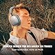 Freepods 120H Spielzeit Bluetooth ANC/ENC Over-Ear-Kopfhörer Prime Aktive Geräuschunterdrückung drahtlos, Kopfhörer mit integriertem Mikrofon TC Aufladen für Anrufe Reisen Sport Fitnessstudio (Silber)