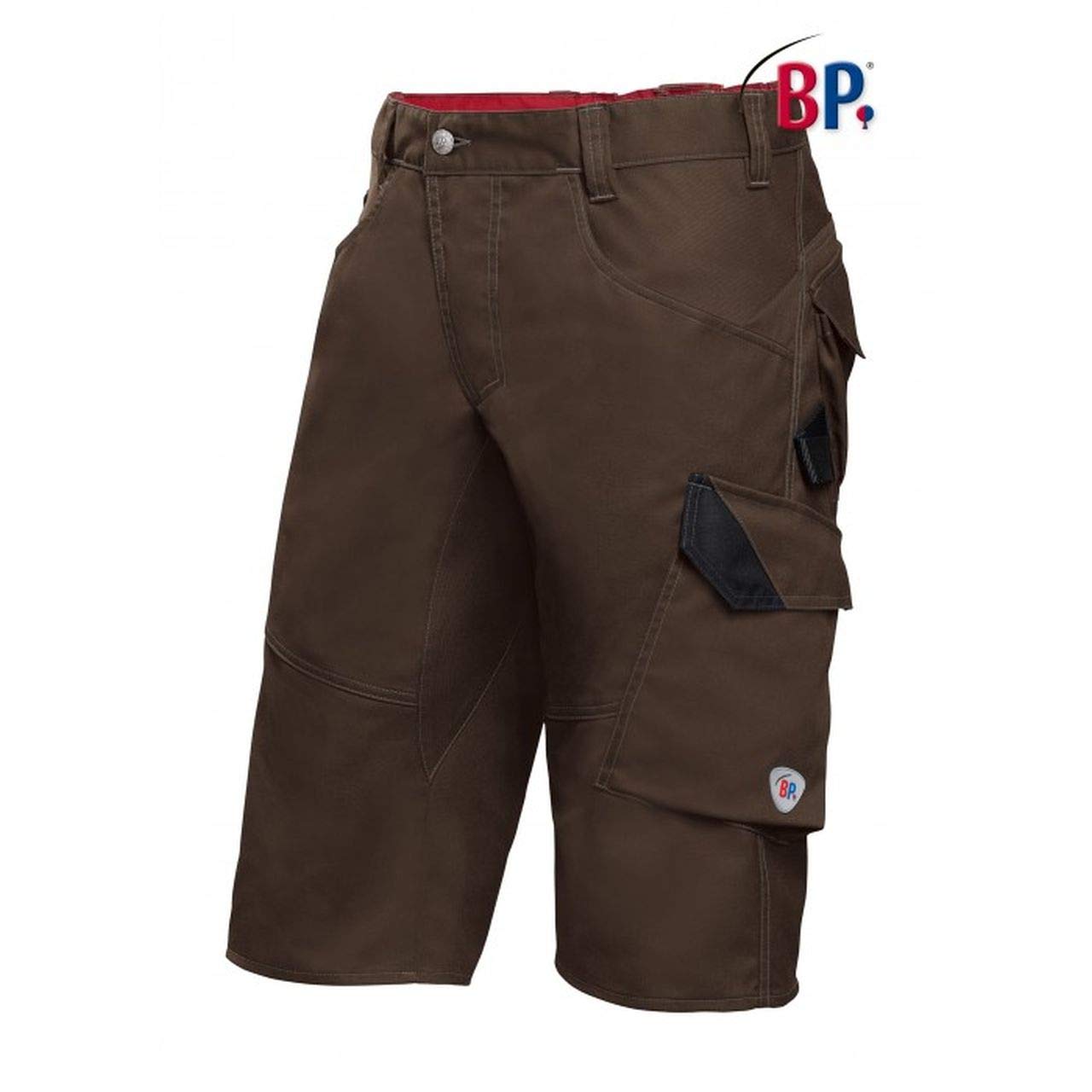 BP 2401-820-5332 Bib & Brace, Stretch Braces with Clip Fastenings, 320,00 G/M², Dark Grey/Black, Size 35/36L