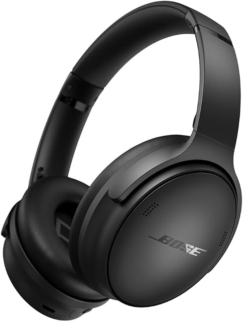 Bose QuietComfort Headset - Wireless Bluetooth Headset, Active In-Ear Noise Cancellation and Microphone, USB-C Charging, Deep Bass, Up to 24 Hours of Battery Life, Black