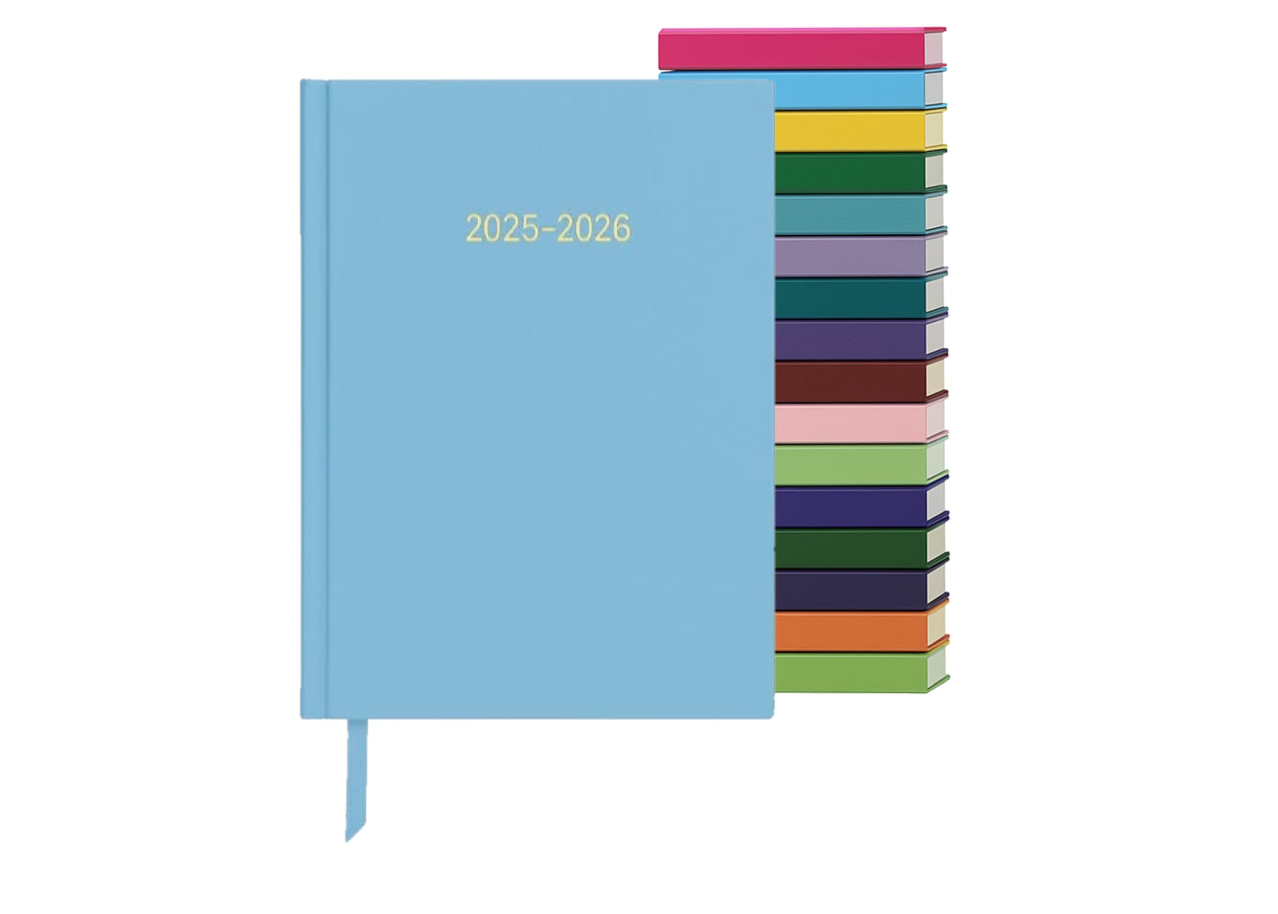 Academic Diary 2026-27 A4 Day Per Page Planner, Hardcover Student Planner & Diary Ribbon Marker, Timetable Pages