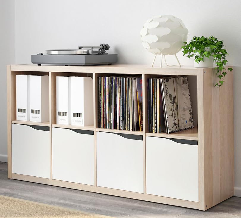 IKEA Einsatz mit Tür weiß OHNE Griff 33x33 (IKE 105.085.07) für Kallax Regal