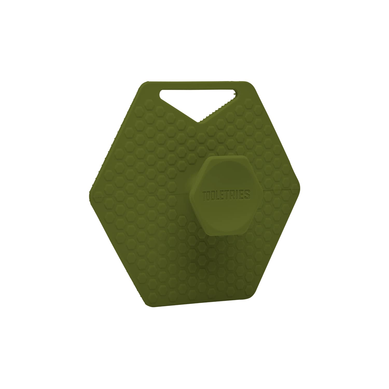 Tooletries - Body Scrubber - Exfoliates & Deep Cleans - Silicone Shower & Bathroom Accessory with Bespoke Bristles and Ergonomic Handles - Army Green - Image 3 thumbnail