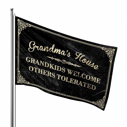Drapeau rigolo de 152x244 cm pour une décoration d'automne dans le jardin chez mamie