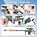 Bsyzyani Realistic Soft Bullet Toy Gun Fake Foam Pellet Blasters Stress Shot Shell Ejecting with Scope Sniper Rifle Dare Prop for Boys Age 8+ 9 10 11 12 Year Birthday Gifts (Green)