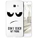 Produktbild Saxonia Hülle kompatibel mit Huawei P10 Silikon Case Schutzhülle Ultra Slim Back Cover mit Motiv Dont Touch My Phone II (Transparent)