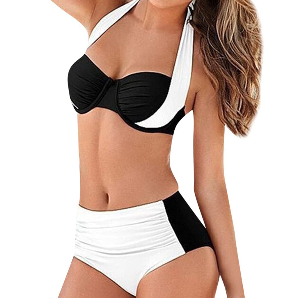 Jinhua YiyanWomen's Swimsuit Women's Swimming Suit Womens High Waist Padded Push-up Bikini Set Swimsuit Bathing Suit Swimwear Swimwear Women (Size : XX-Large)