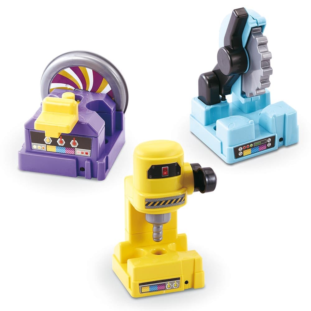 VTech - Mon Super Établi Interactif, Bricolage Enfant, Jeux Éducatifs, Jeu de Construction Autonome, 96 Pièces et Accessoires de Jeu, Cadeau Garçon et Fille de 3 Ans à 7 Ans - Contenu en Français